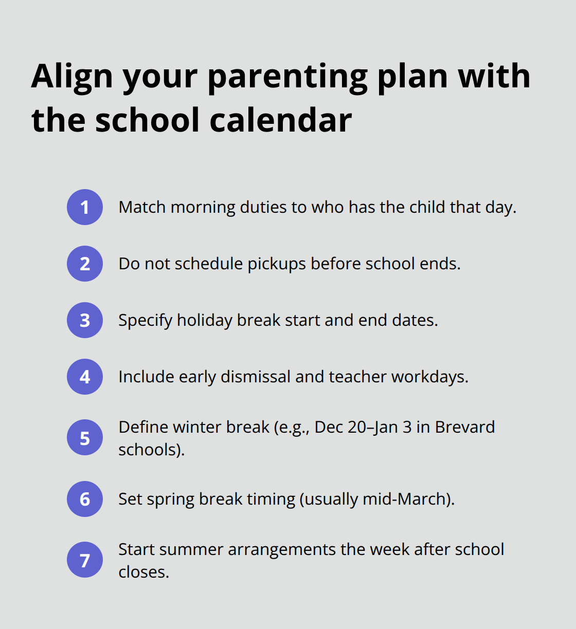 Practical school-aligned scheduling checkpoints
