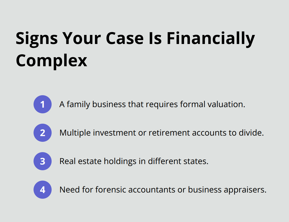 Compact list of factors that push a divorce toward contested litigation - contested or uncontested divorce