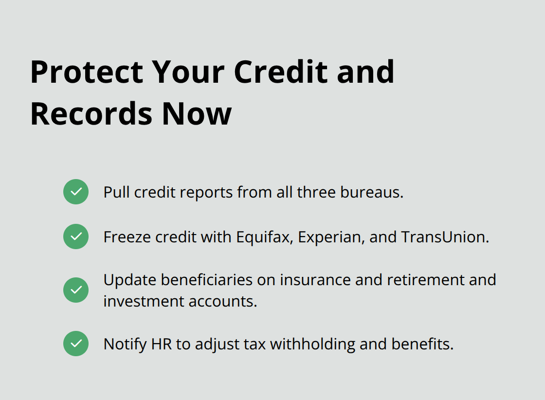 Predivorce credit protection and record updates checklist - predivorce planning Florida